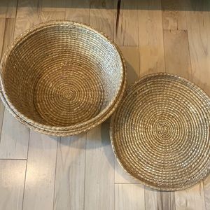 Woven Basket with Lid